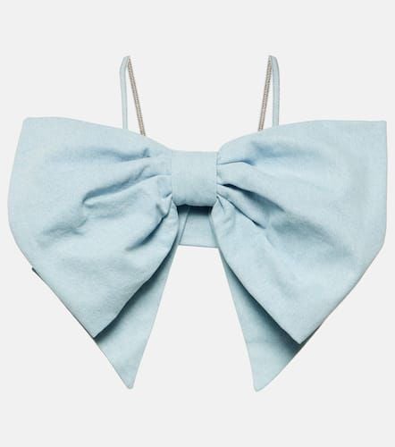 Nina Ricci Bow-detail denim bra top - Nina Ricci - Modalova