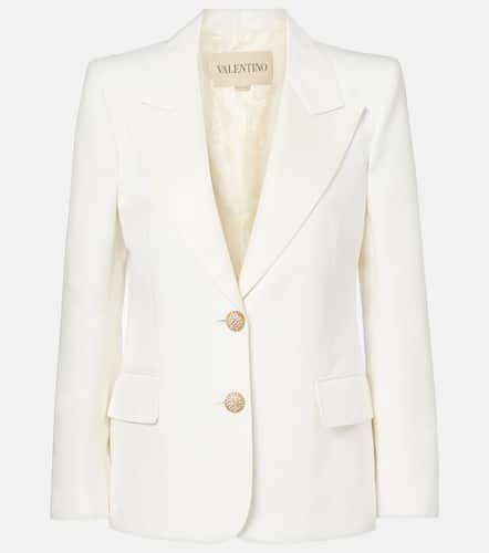 Blazer aus Baumwolle und Leinen - Valentino - Modalova