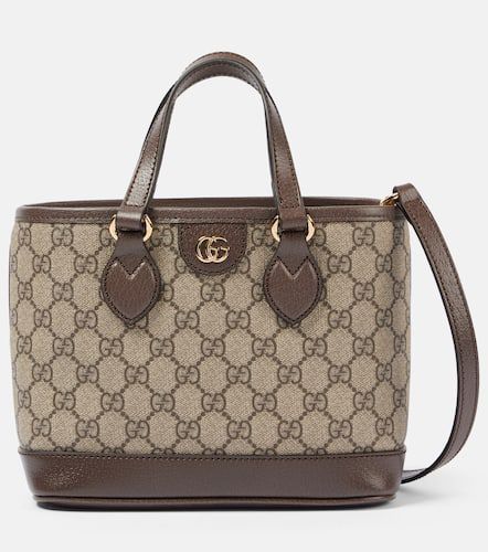 Ophidia Mini leather-trimmed tote bag - Gucci - Modalova