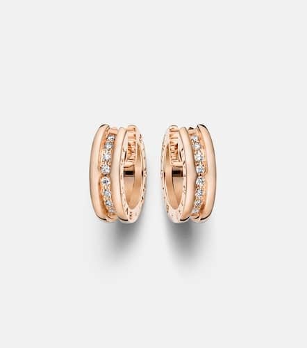 Ohrringe B.zero1 aus 18kt Rosé mit Diamanten - Bvlgari - Modalova