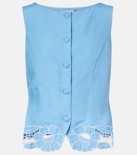 Rixo Lucca linen-blend vest - Rixo - Modalova