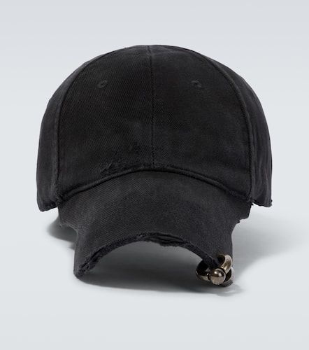 Gorra de algodón con efecto desgastado - Balenciaga - Modalova