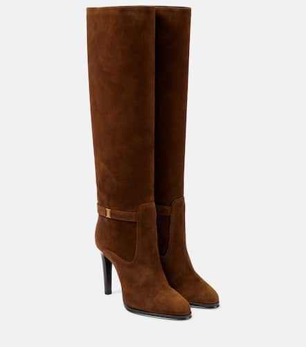 Botas altas Diane 100 de ante - Saint Laurent - Modalova