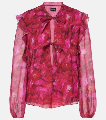 Blusa de georgette de seda floral - Giambattista Valli - Modalova