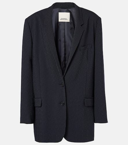 Oceanyga striped crêpe blazer - Isabel Marant - Modalova