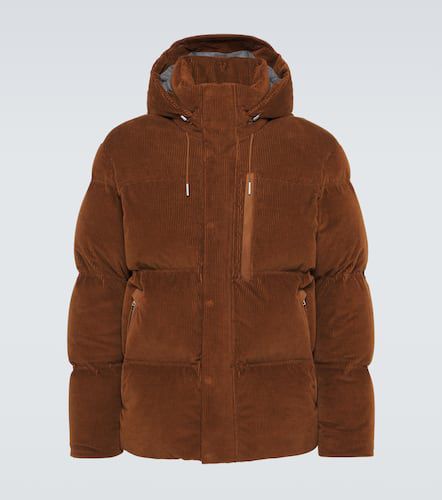 Cotton and cashmere corduroy down jacket - Zegna - Modalova