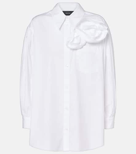 Camisa de algodón con aplique floral - Simone Rocha - Modalova