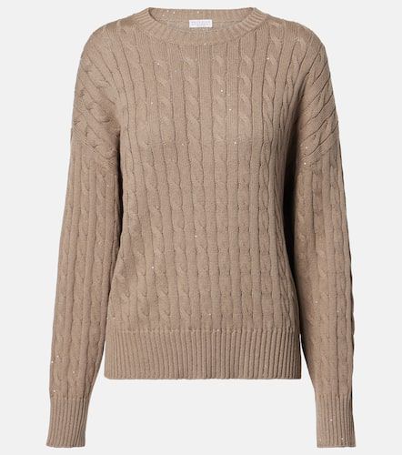 Cotton-blend sweater - Brunello Cucinelli - Modalova