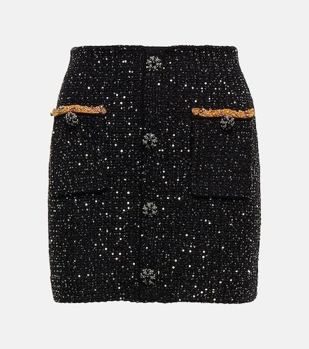 Sequined high-rise boucle miniskirt - Self-Portrait - Modalova