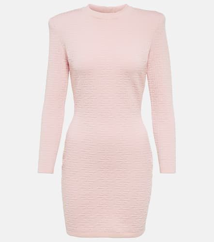 Balmain Monogram jacquard minidress - Balmain - Modalova