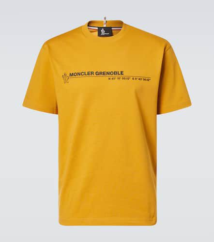 Camiseta de jersey de algodón con logo - Moncler Grenoble - Modalova