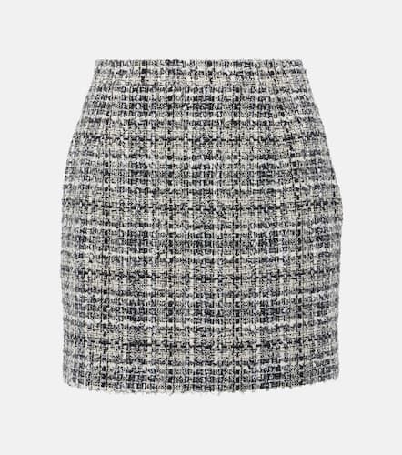 Checked lame tweed miniskirt - Alessandra Rich - Modalova