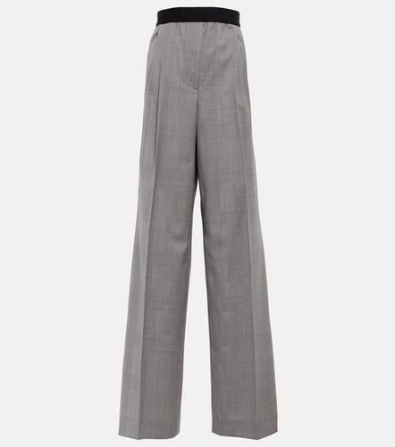 Checked flared virgin wool pants - Dorothee Schumacher - Modalova