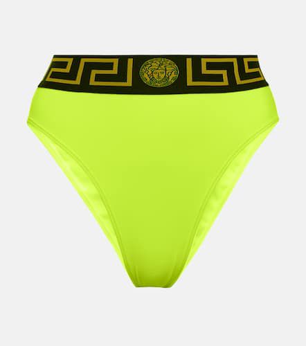 Greca high-wasted bikini bottoms - Versace - Modalova