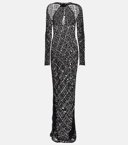Sequin-embellished crochet maxi dress - Coperni - Modalova