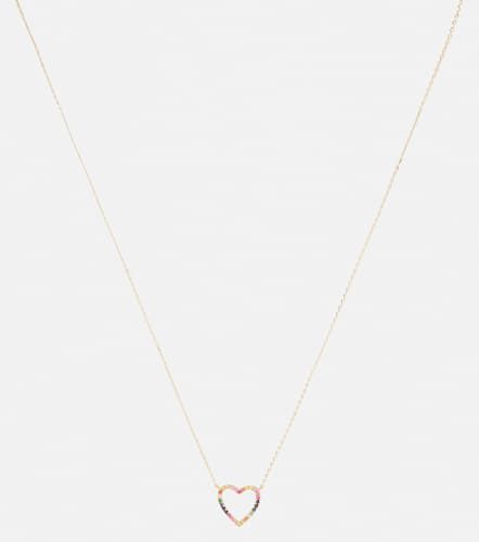 Collar Heart de oro de 14 ct con zafiros - Roxanne First - Modalova