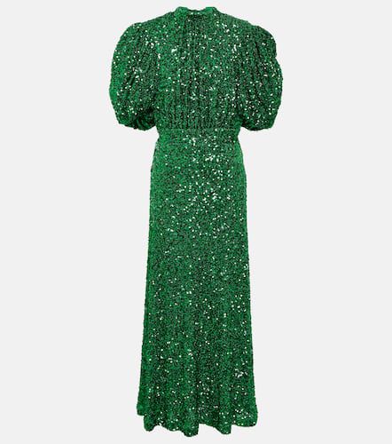 Sequined puff-sleeve maxi dress - Rotate - Modalova