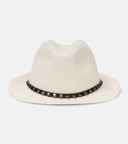 Valentino Rockstud wool fedora - Valentino - Modalova