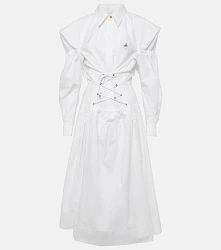Kate cotton poplin midi dress - Vivienne Westwood - Modalova