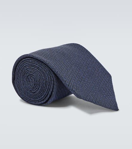 Canali Silk and linen tie - Canali - Modalova