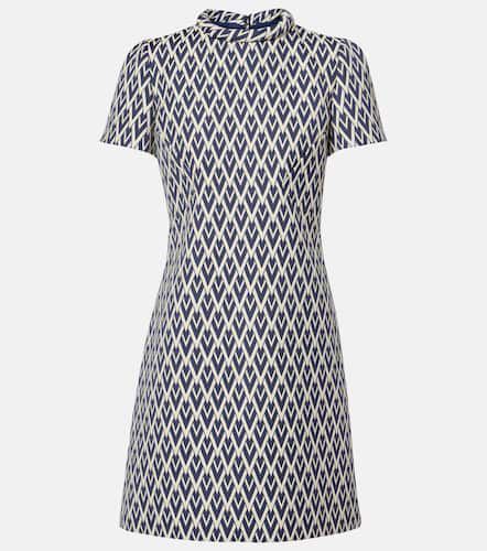 Vestido corto en jacquard de lana - Valentino - Modalova