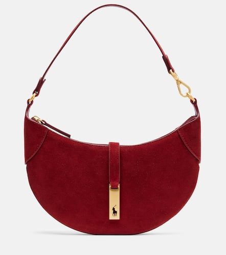 Borsa a spalla Polo ID Mini in suede - Polo Ralph Lauren - Modalova
