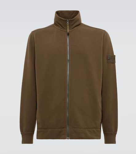 Ghost Compass cotton-blend zip-up sweatshirt - Stone Island - Modalova