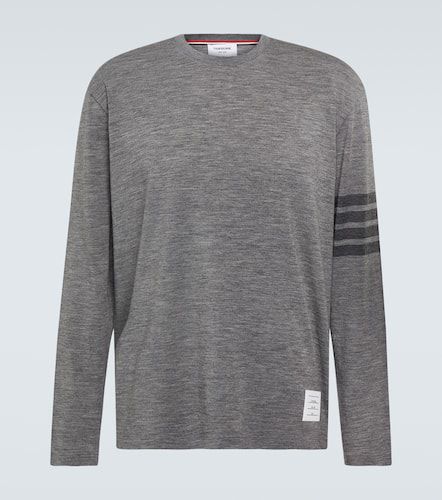 Bar wool-blend jersey T-shirt - Thom Browne - Modalova
