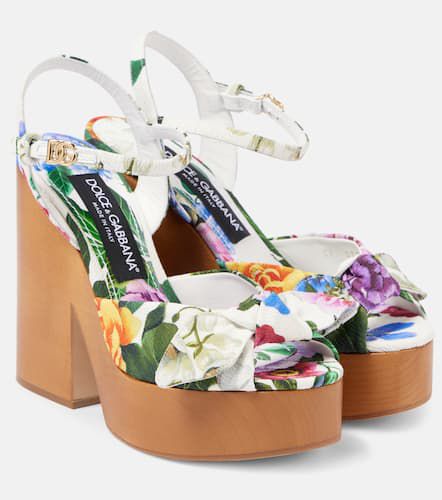 Floral printed sandals - Dolce&Gabbana - Modalova