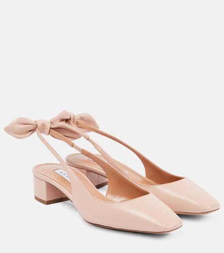 Pumps slingback Very Bow Tie 35 in pelle - Aquazzura - Modalova