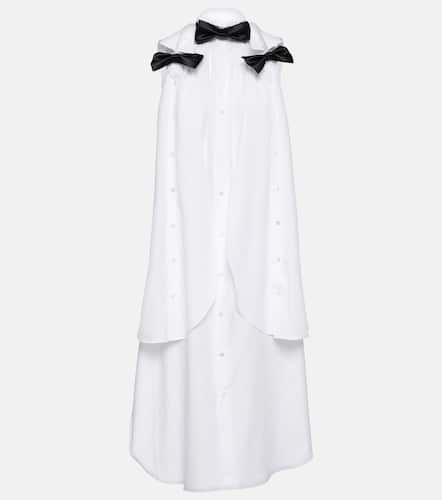 Bow-detail cotton poplin midi dress - Noir Kei Ninomiya - Modalova