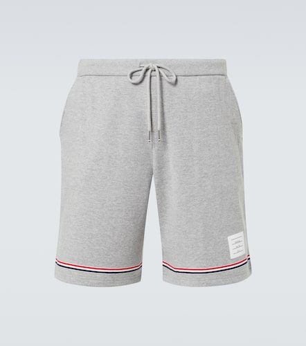 Shorts de mezcla de algodón a rayas - Thom Browne - Modalova