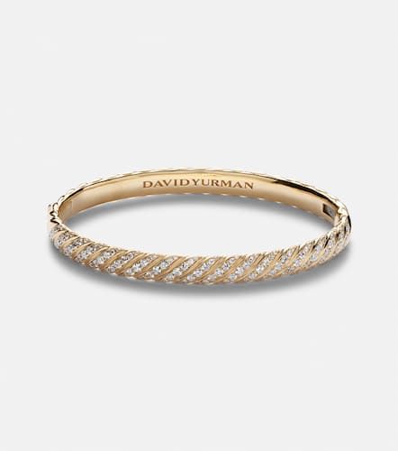 Pulsera Sculpted Cable de oro de 18 ct con diamantes - David Yurman - Modalova