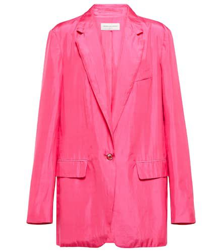 Silk and cotton pongee blazer - Dries Van Noten - Modalova