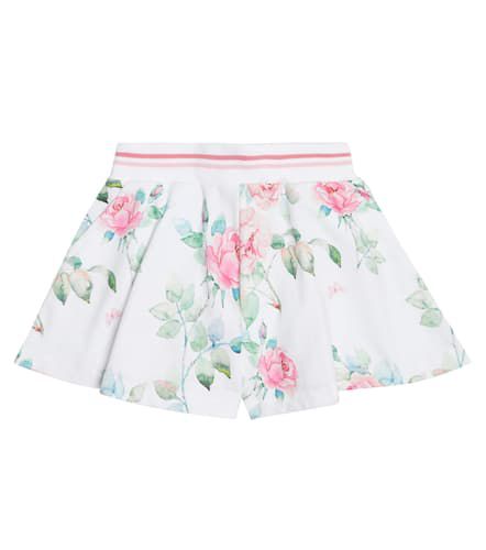 Shorts de algodón florales - Monnalisa - Modalova