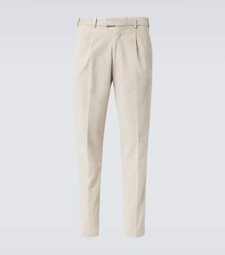 Cotton and silk-blend corduroy straight pants - Thom Sweeney - Modalova