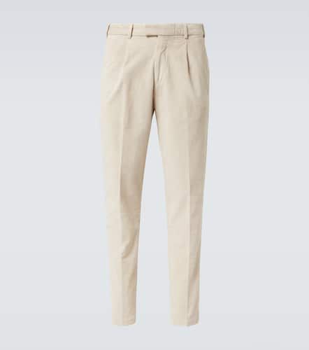 Pantalones rectos de pana de mezcla de algodón y seda - Thom Sweeney - Modalova