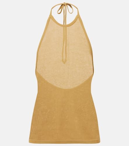 Knitted halterneck cotton top - Lemaire - Modalova