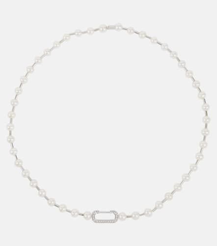 Eéra Collar Vita de oro blanco de 18ct con perlas y diamantes - Eera - Modalova