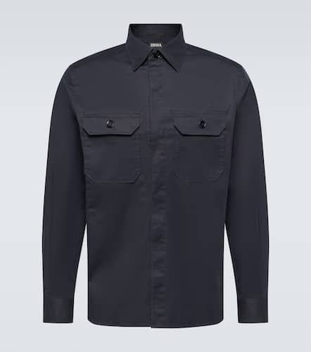 Zegna Cotton-blend overshirt - Zegna - Modalova