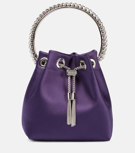 Bucket-Bag Bon Bon Small aus Satin mit Kristallen - Jimmy Choo - Modalova