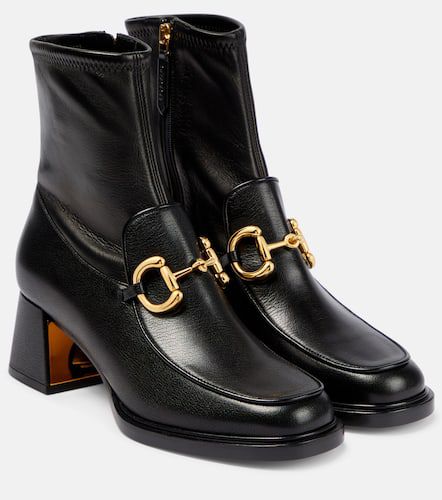 Gucci Horsebit leather ankle boots - Gucci - Modalova