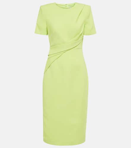 Gathered wool and silk midi dress - Roland Mouret - Modalova