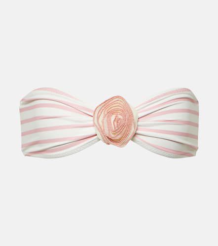 Rose floral-appliquÃ© bandeau bikini top - Same - Modalova