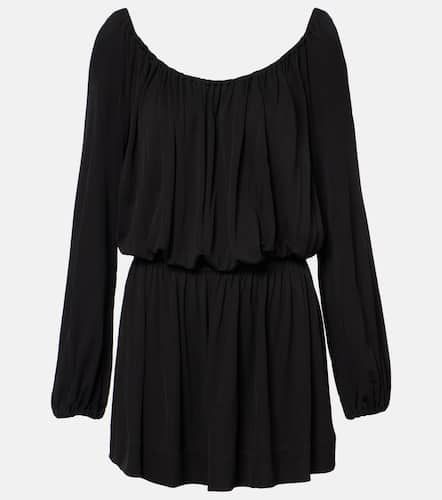 Draped jersey minidress - Saint Laurent - Modalova