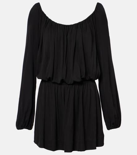 Vestido corto de jersey drapeado - Saint Laurent - Modalova