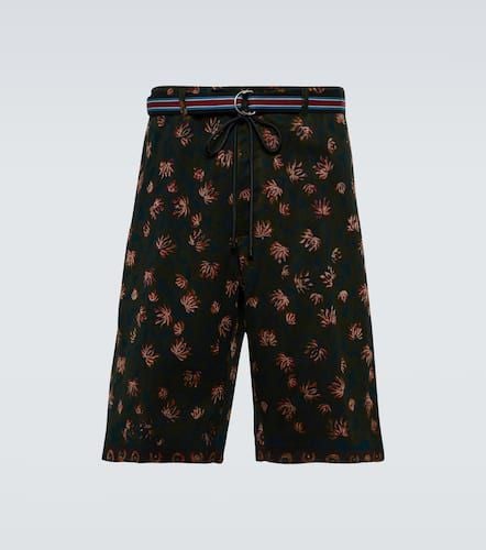 Printed cotton and silk shorts - Dries Van Noten - Modalova