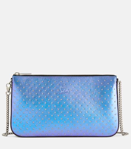 Clutch Loubila aus Metallic-Leder mit Kristallen - Christian Louboutin - Modalova