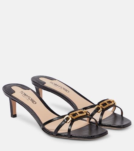 Mules Whitney de piel estampada - Tom Ford - Modalova