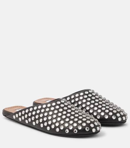 Alaïa Mules de piel con cristales - Alaia - Modalova